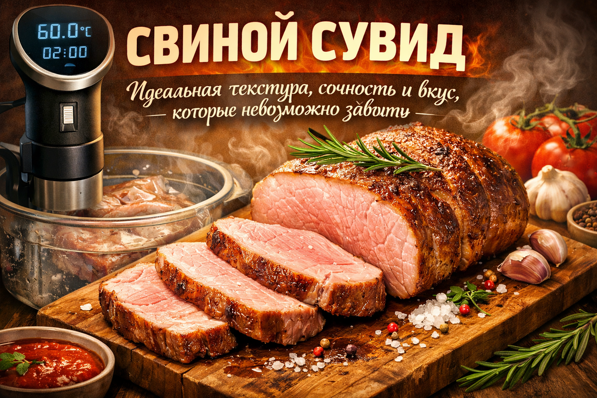 Свиной сувид: идеальная текстура, сочность и вкус, которые невозможно забыть