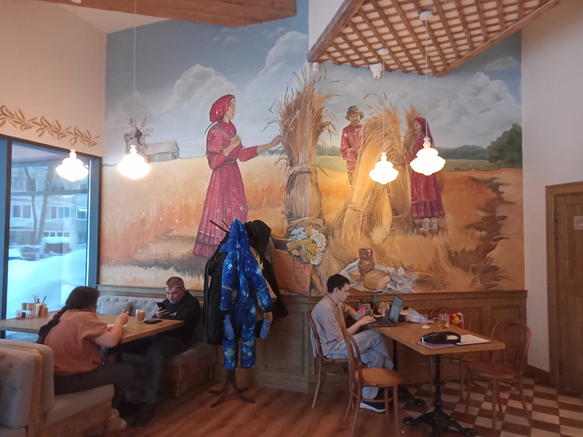 Интерьер пекарни. Фото автора