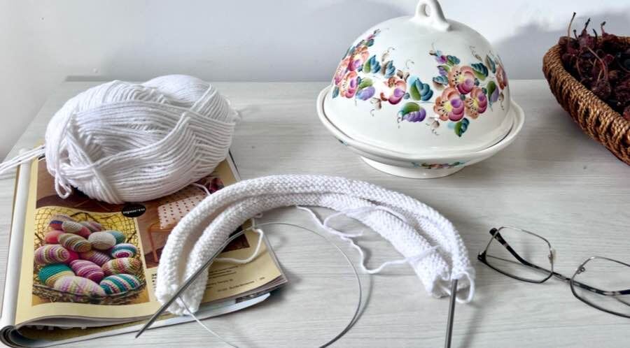 Первый день весны с белоснежной пряжи. Фото автора канала