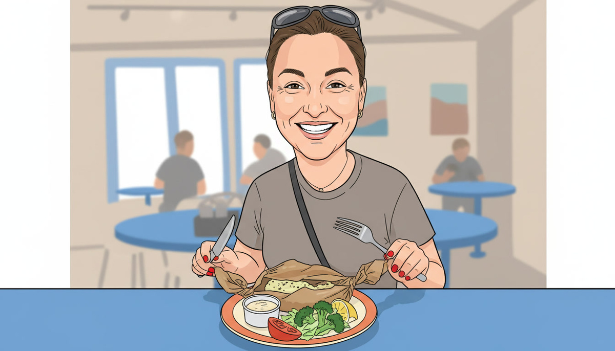 Улыбка в благодарность.