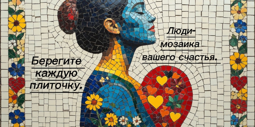 Люди- мозаика вашего счастья. Берегите каждую плиточку.
