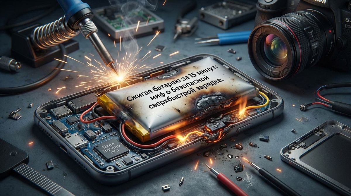 миф о безопасной сверхбыстрой зарядке.