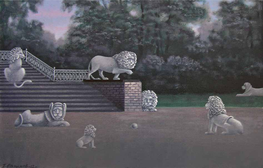 © Георгий Рашков. Фантазии белой ночи. Прайд. Из сер. «Петербургские миражи». Холст, масло.