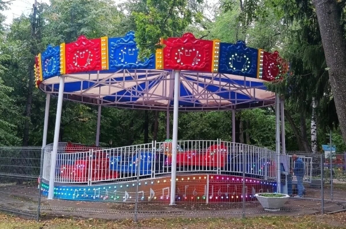    В парке «Винновская роща» из-за снега обрушилась крыша аттракциона