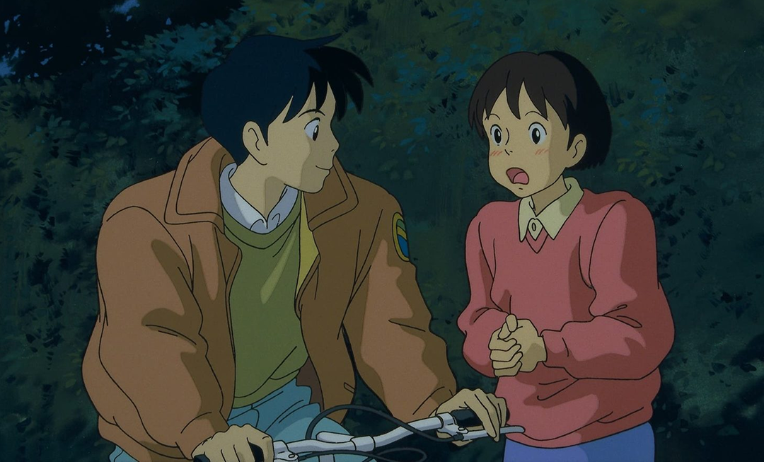 Кадр из аниме «Шёпот сердца»