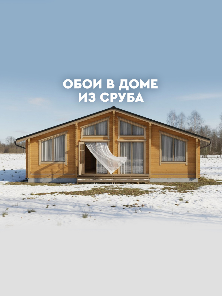 Можно ли клеить обои в доме из сруба?