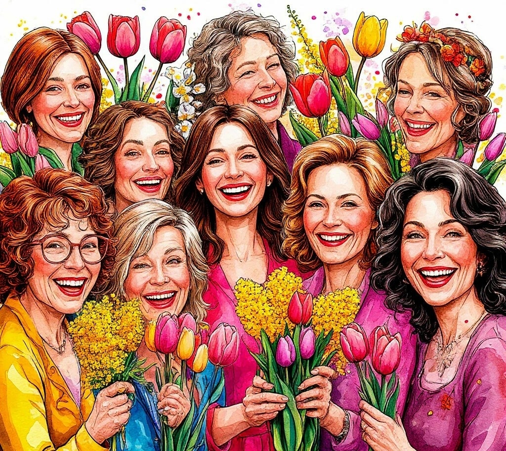 Мимозы и тюльпаны стали символом этого праздника