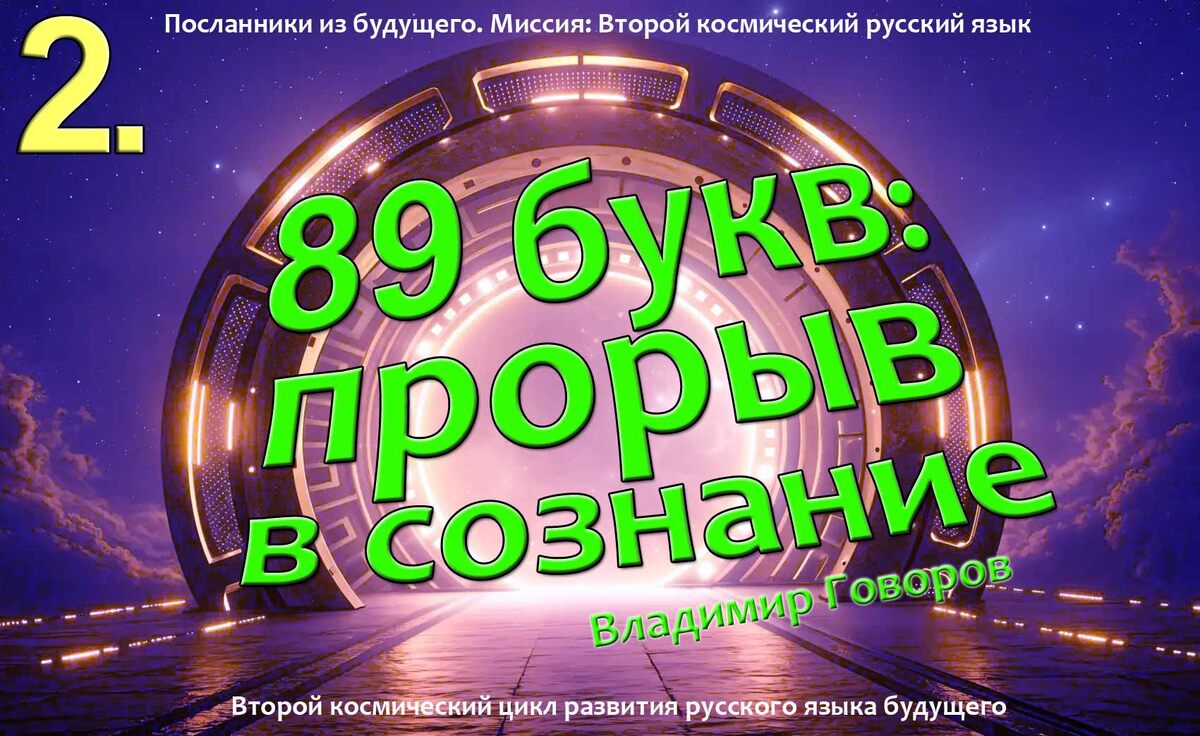 89 букв и 12 каналов сознания: реформа русского алфавита будущего по Говорову — путь к спасению человечества. Анализ беседы В. Говорова и Г. Сидорова. Для проекта «Второй космический русский язык».