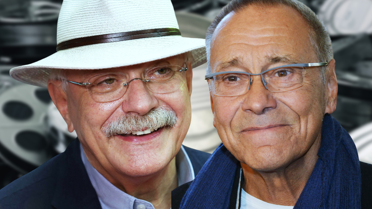 Фото: режисеры Андрей Кончаловский и Никита Михалков