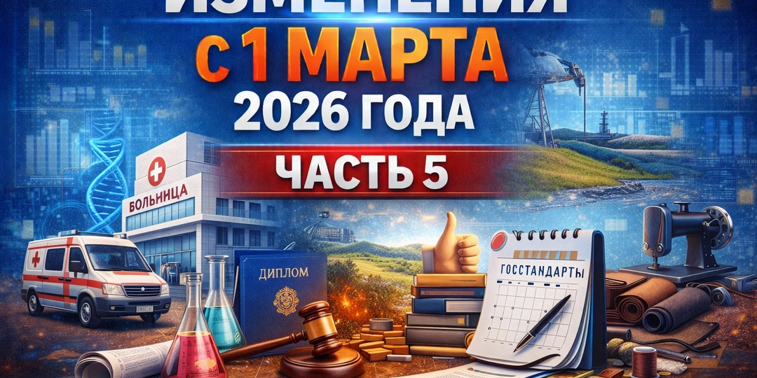 ИЗМЕНЕНИЯ С 1 МАРТА 2026 ГОДА