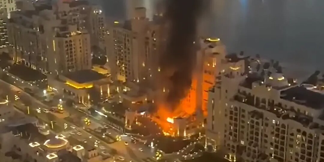 Ночь в Дубае после ракетных ударов Ирака