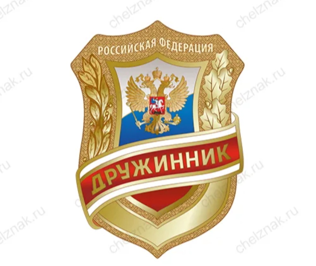 Интернет. Дедушка мой был дружинником. Был у него такой значок и повязка.