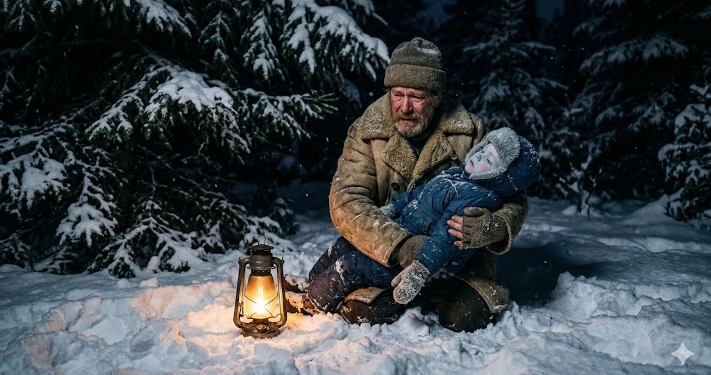 Судьба привела старика к заснеженному оврагу, где в объятиях ледяной ночи замерзал маленький мальчик.
