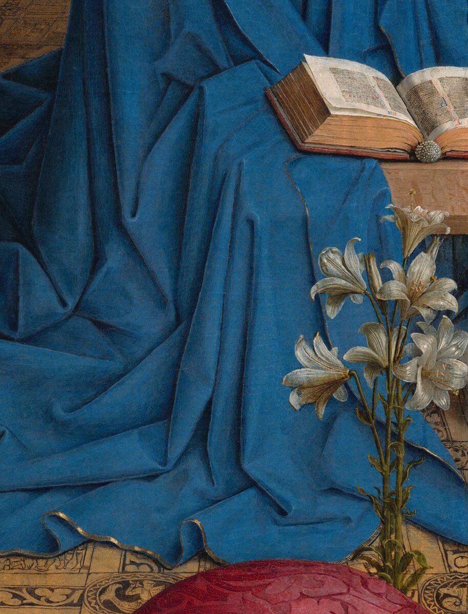 Фрагмент «Благовещения» Яна ван Эйка.