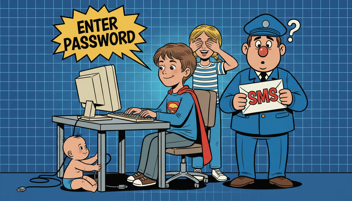 Илья пытается войти в аккаунт, Алиса — случайно подсмотреть, Арина — устроить техногенную катастрофу, а Почтальон принес СМС, которое никто не ждал.