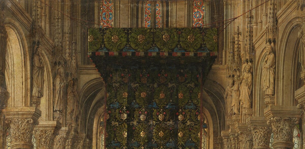 Фрагмент Дрезденского триптиха Яна ван Эйка.