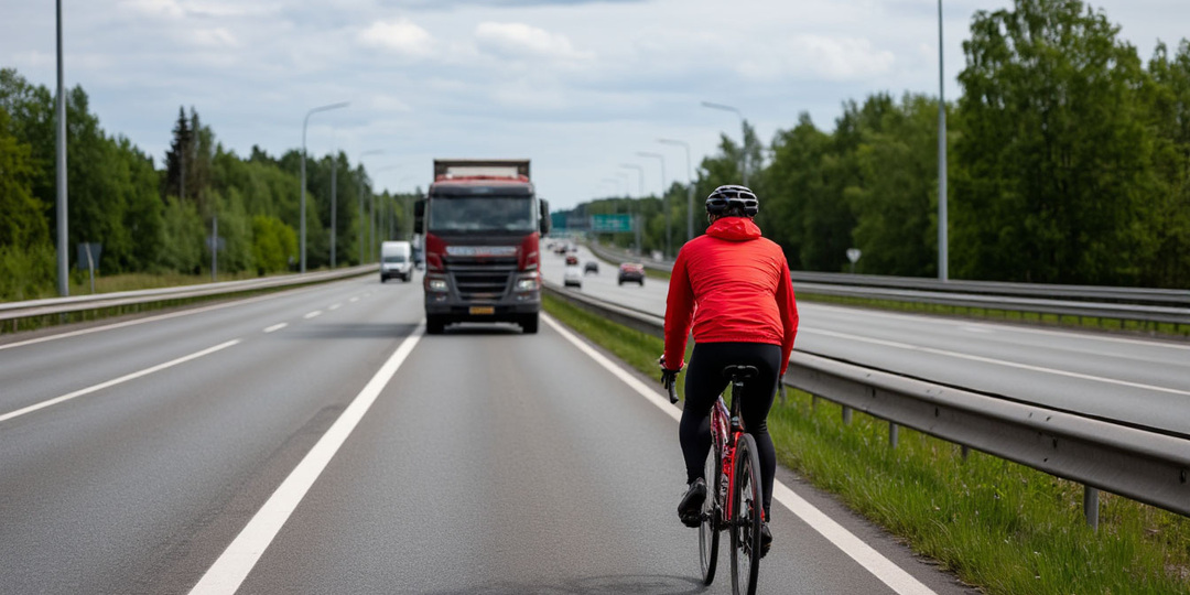 Новые факты о езде на велосипеде по автомагистрали