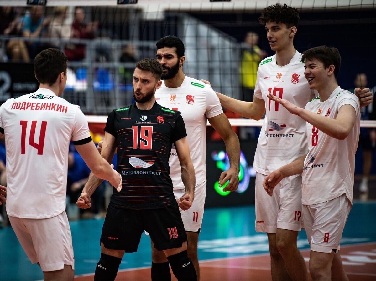    Волейболисты "Белогорья" в матче Суперлиги | © пресс-служба ВК "Белогорье"