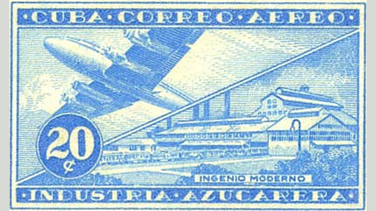 1. Куба, 1954 год, № 426. Сахарный завод, железнодорожный транспорт. Сахарная промышленность. Такой марки нет! 