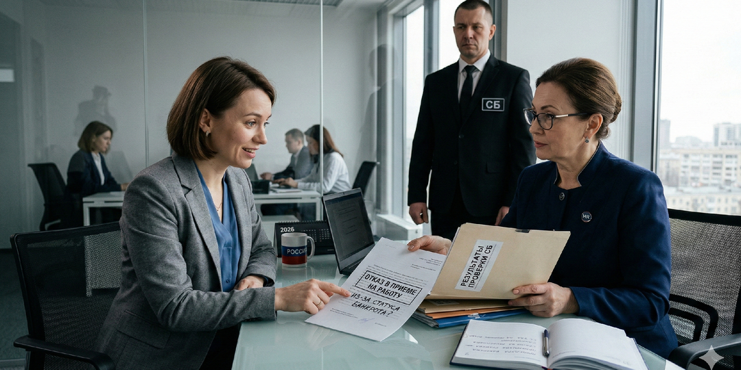 Отказ в приеме на работу: Имеет ли право служба безопасности компании не взять вас из-за статуса банкрота.