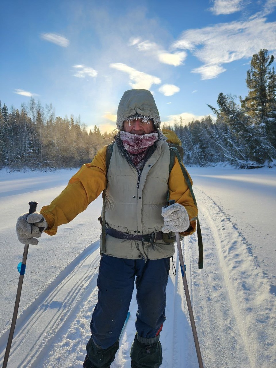 Алексей Коськин в походе-2026 на Перевал Дятлова.  Фото выложено А.Коськиным в публичный доступ
