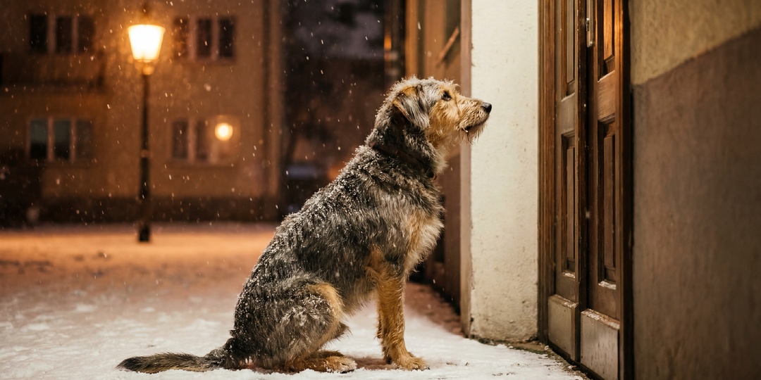 Собака месяц сидела у подъезда и не ела. Соседи узнали – кого она ждёт
