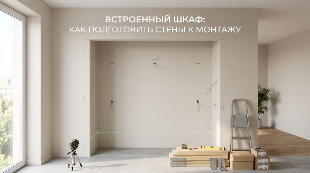    Основные этапы чек-листа: подготовка стен, пола и углов перед установкой мебели MDKUHNY