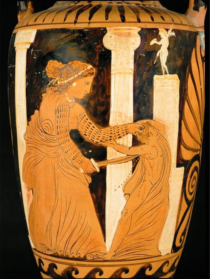 Греческая вазопись. Для эллинов Медея была трагической героиней, раздираемой между страстью и долгом. Римляне увидели в ней нечто иное