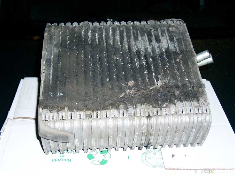 Покрытый плесенью испаритель