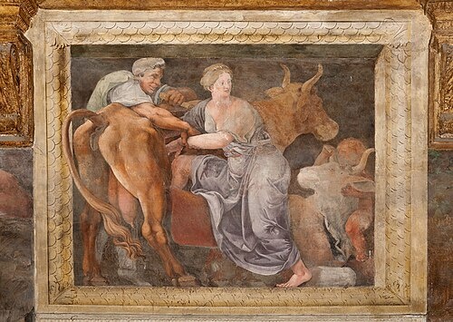 Пасифая и бык. От этого союза родился Минотавр — чудовище, напоминающее, что грань между человеком и зверем тоньше, чем кажется