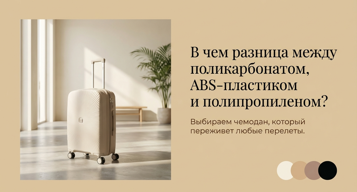 Выбор материала напрямую определяет срок службы багажа и сохранность вещей. Разберем три типа пластика, чтобы вы могли выбрать идеальный чемодан.