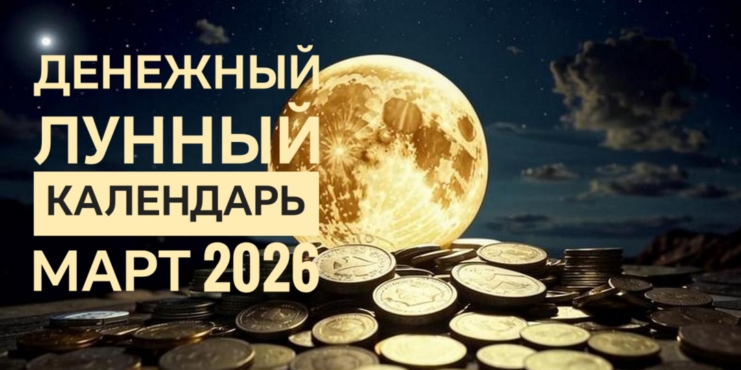 Денежный лунный календарь на март 2026: лучшие дни для покупок, сделок и инвестиций