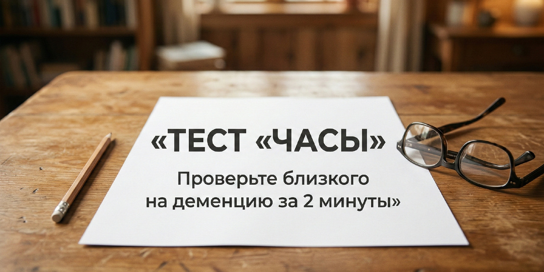Тест «Часы»: проверьте близкого на деменцию за 2 минуты