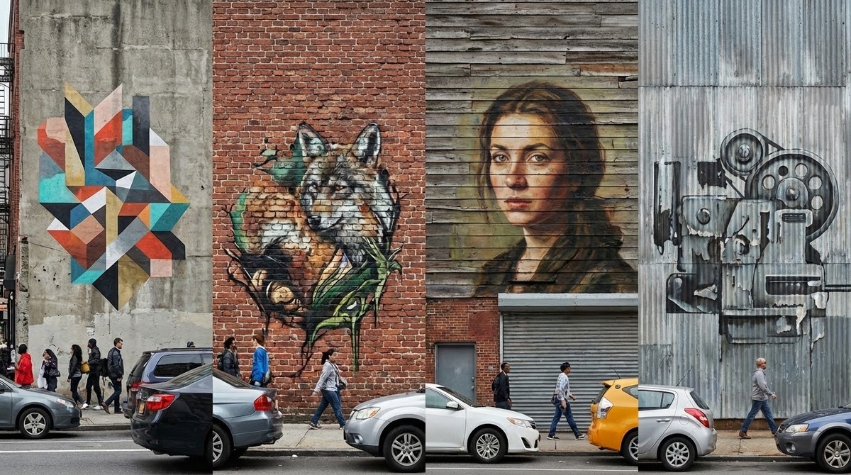 Художественная роспись разных поверхностей в стиле современного урбан-арта