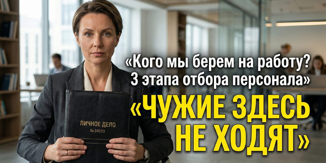 Кого мы берем на работу? 3 этапа отбора персонала