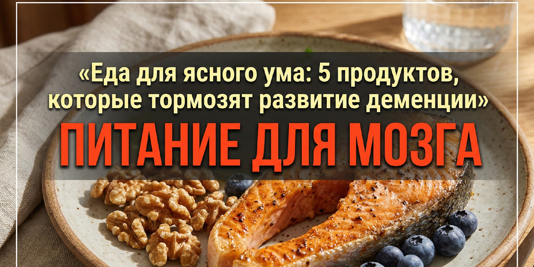 Еда для ясного ума: 5 продуктов, которые тормозят развитие деменции