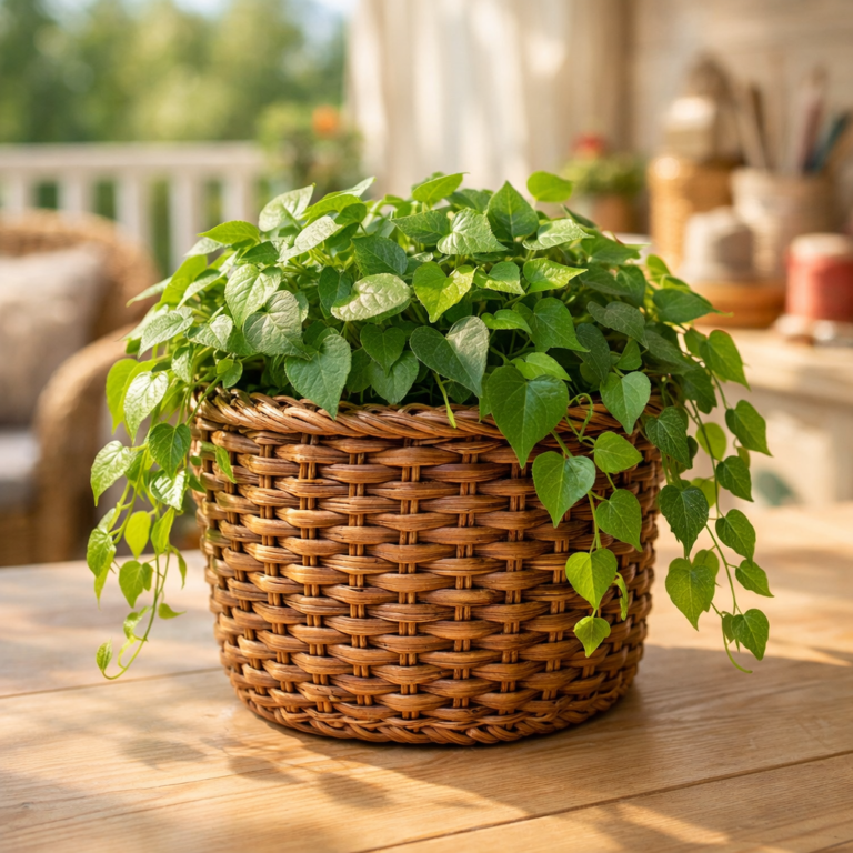    Пример ровного и красивого плетения Loza