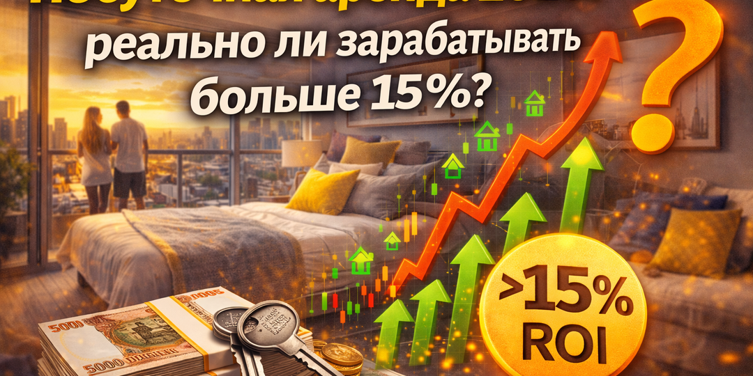 Посуточная аренда 2026: реально ли зарабатывать больше 15%? Честный разбор без розовых очков
