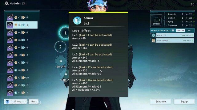    Эффекты от сборки одинаковых стат в модулях