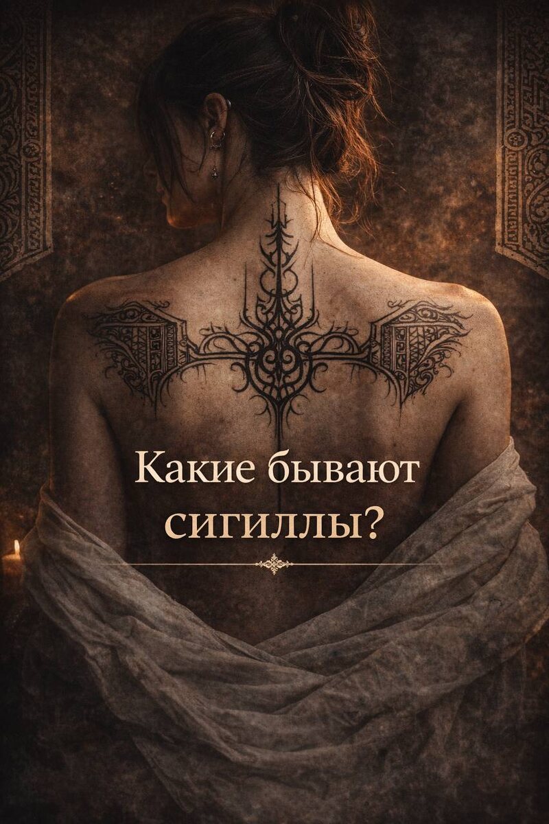 “Есть исторические сигиллы из традиций и гримуаров, есть современные авторские сигилы, собранные из букв или формы, и есть защитные, апотропейные мотивы, которые люди используют как символы ‘от сглаза’ или на удачу.”

“Напиши в комментарии ‘SIGIL’ и пару слов о твоей теме, и я подскажу, какой стиль сигила подойдёт.”

#sigiltattoo
#protectivesymbol #apotropaic
#intentionsetting
#blackworkfineline 
#symbolictattoo