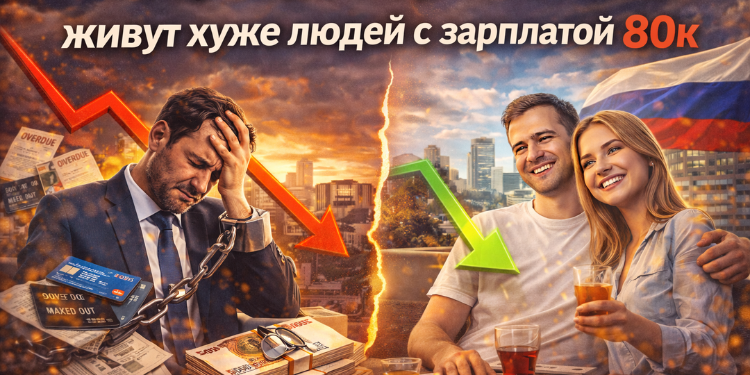 Почему люди с зарплатой 200к живут хуже людей с зарплатой 80к
