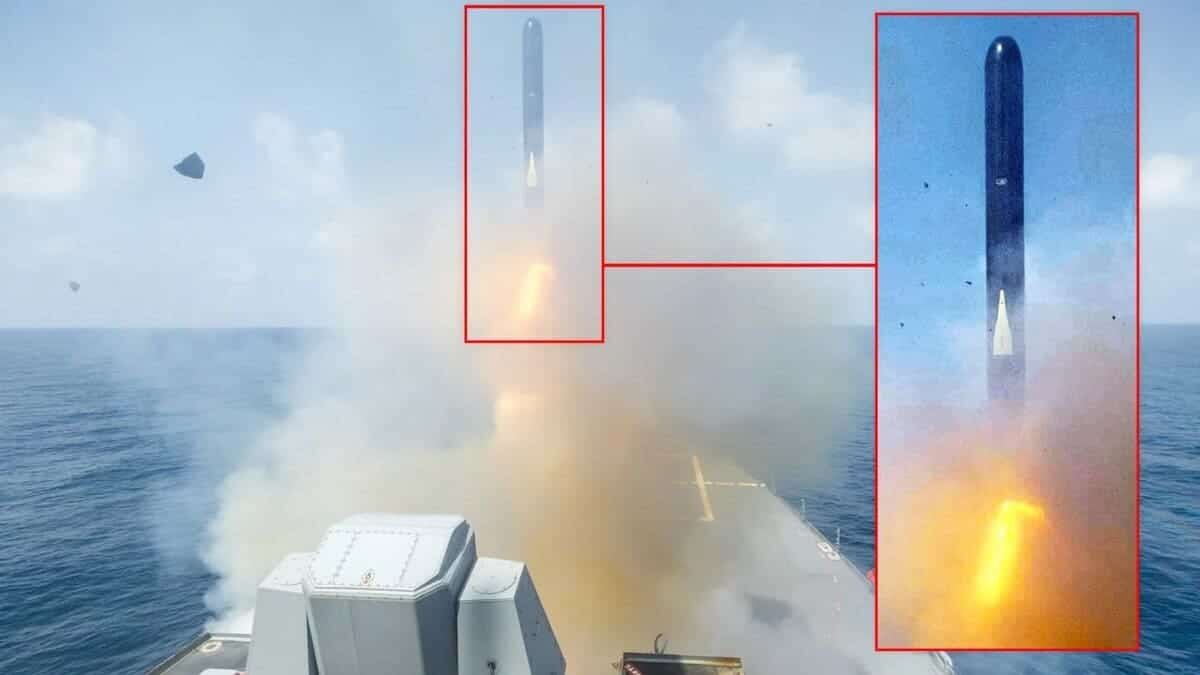    Черную крылатую ракету Tomahawk впервые заметили при ударах по Ирану / © USN