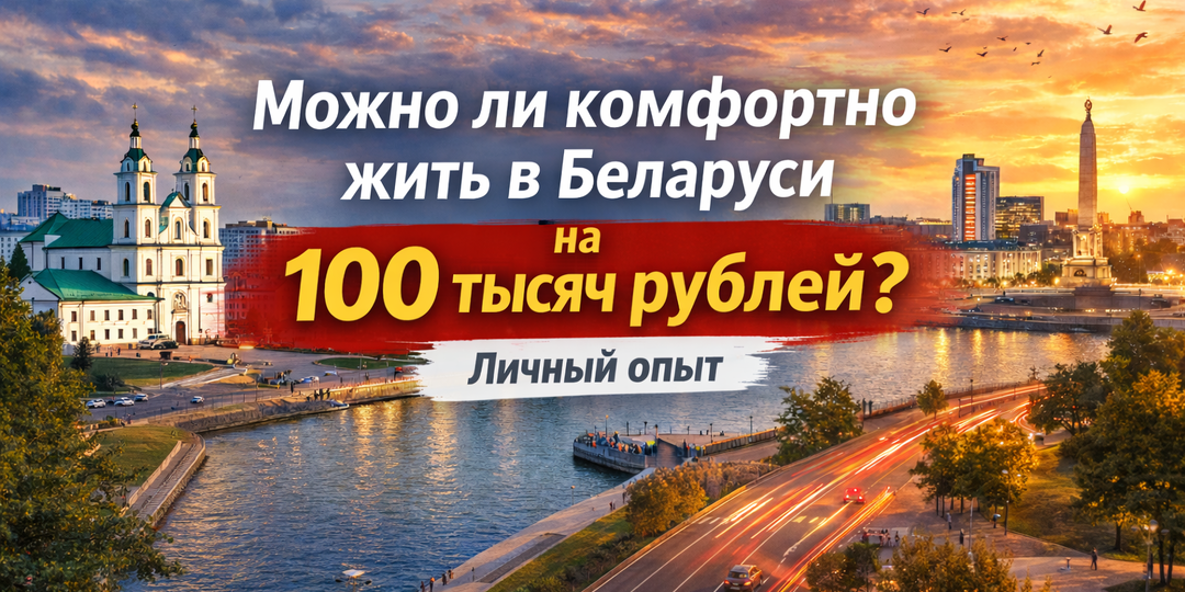 Можно ли комфортно жить в Беларуси на 100 тысяч рублей? Личный опыт