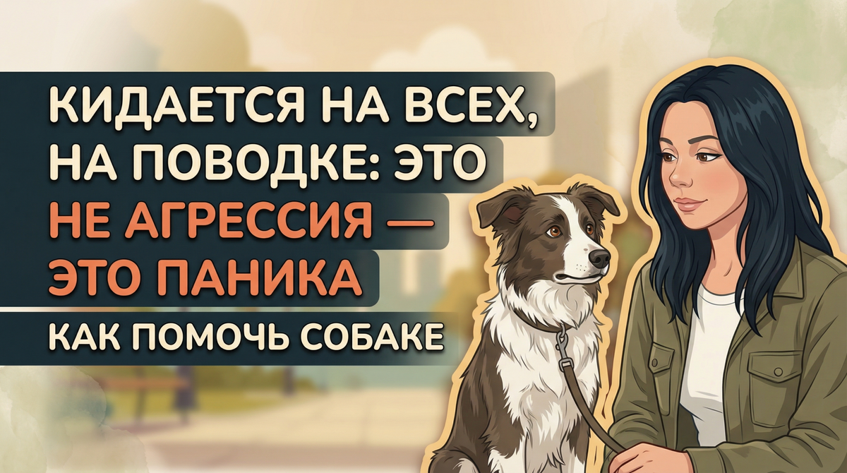    Почему собака бросается на поводке и как превратить панику в спокойствие. Анна Марковская