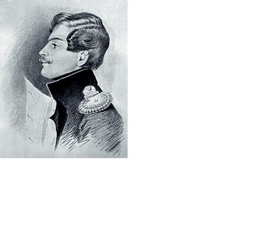 Барон д’Антес в 1830-е годы. Портрет Т. Райта