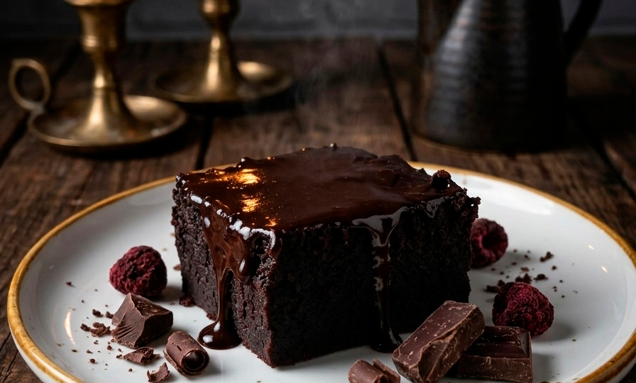 Постный шоколадный пирог