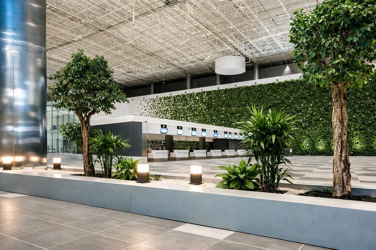 Фотография объекта, где мы разрабатывали ППР на устройство озеленения и автоматизированного полива