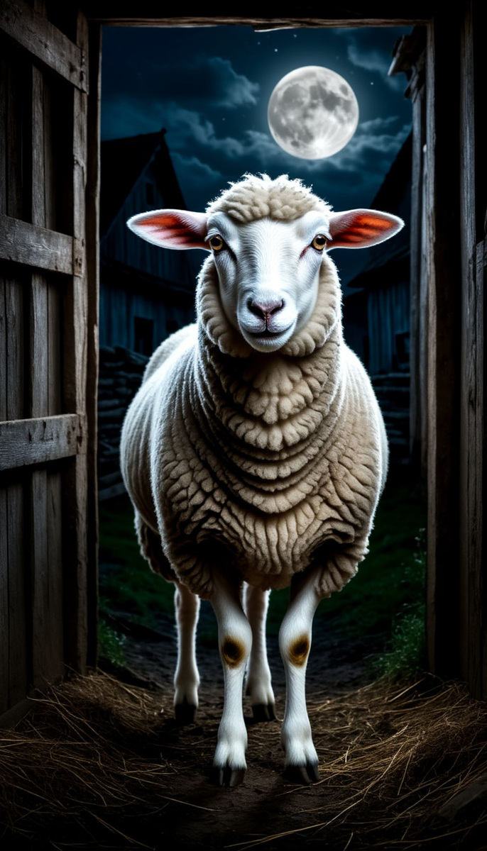 Овца с человеческими глазами...