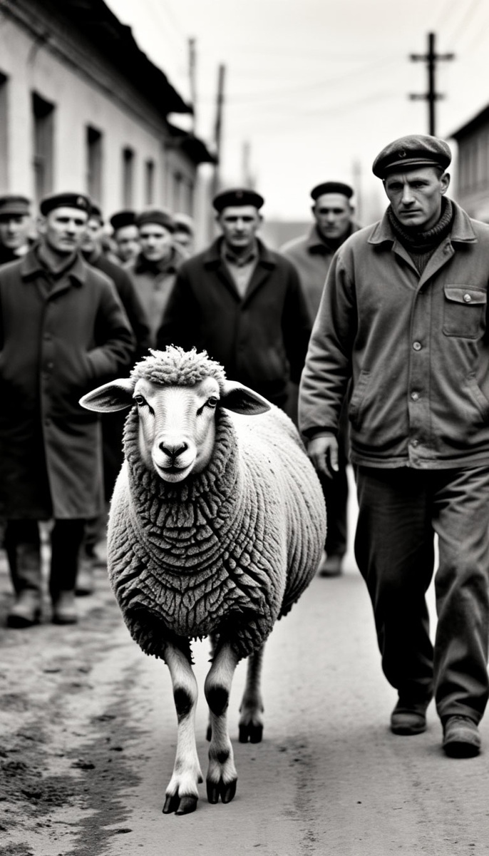 Идёт овца по улице...
