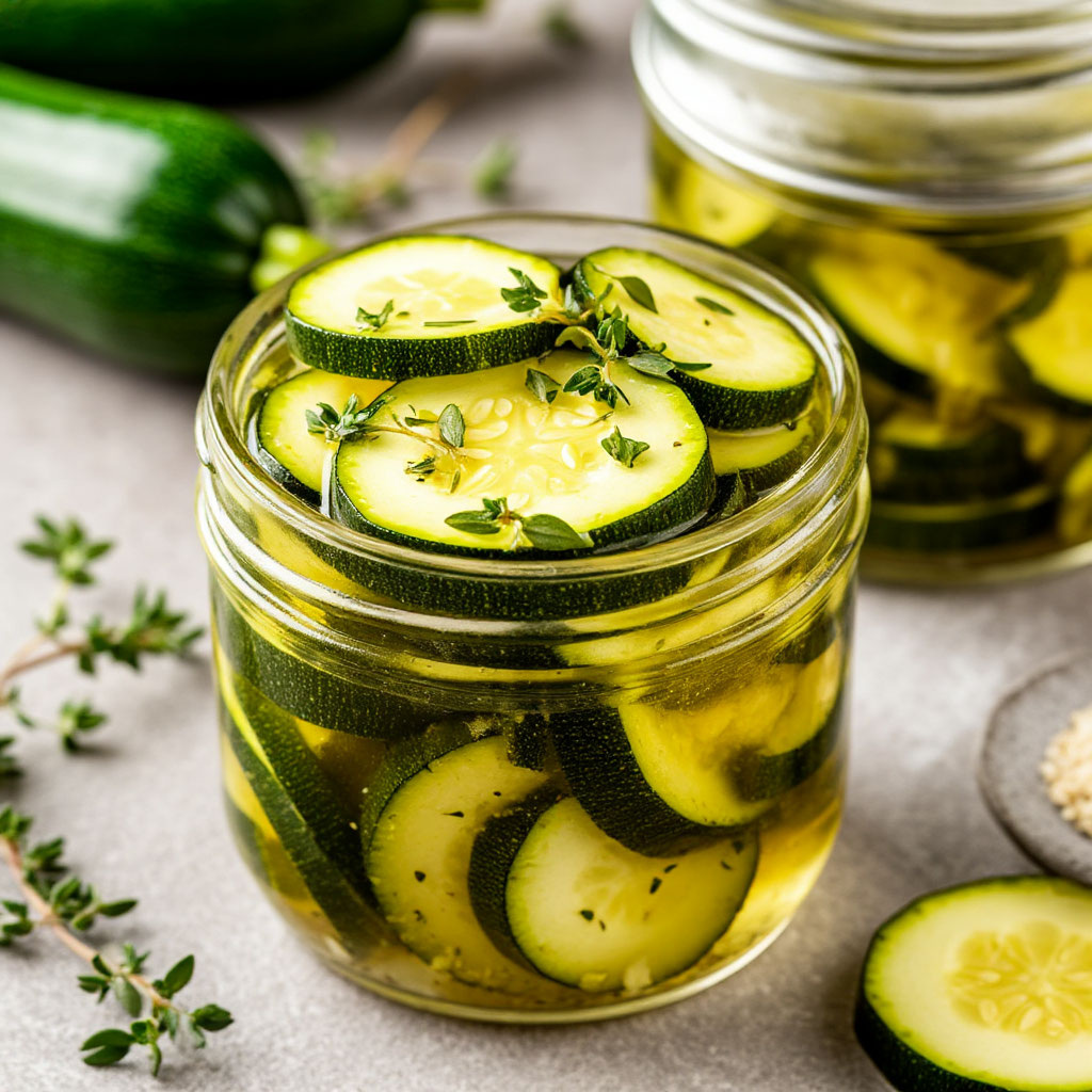 «Кабачки-обманки: хрустящие, как бочковые огурцы, с имбирем и перцем чили»